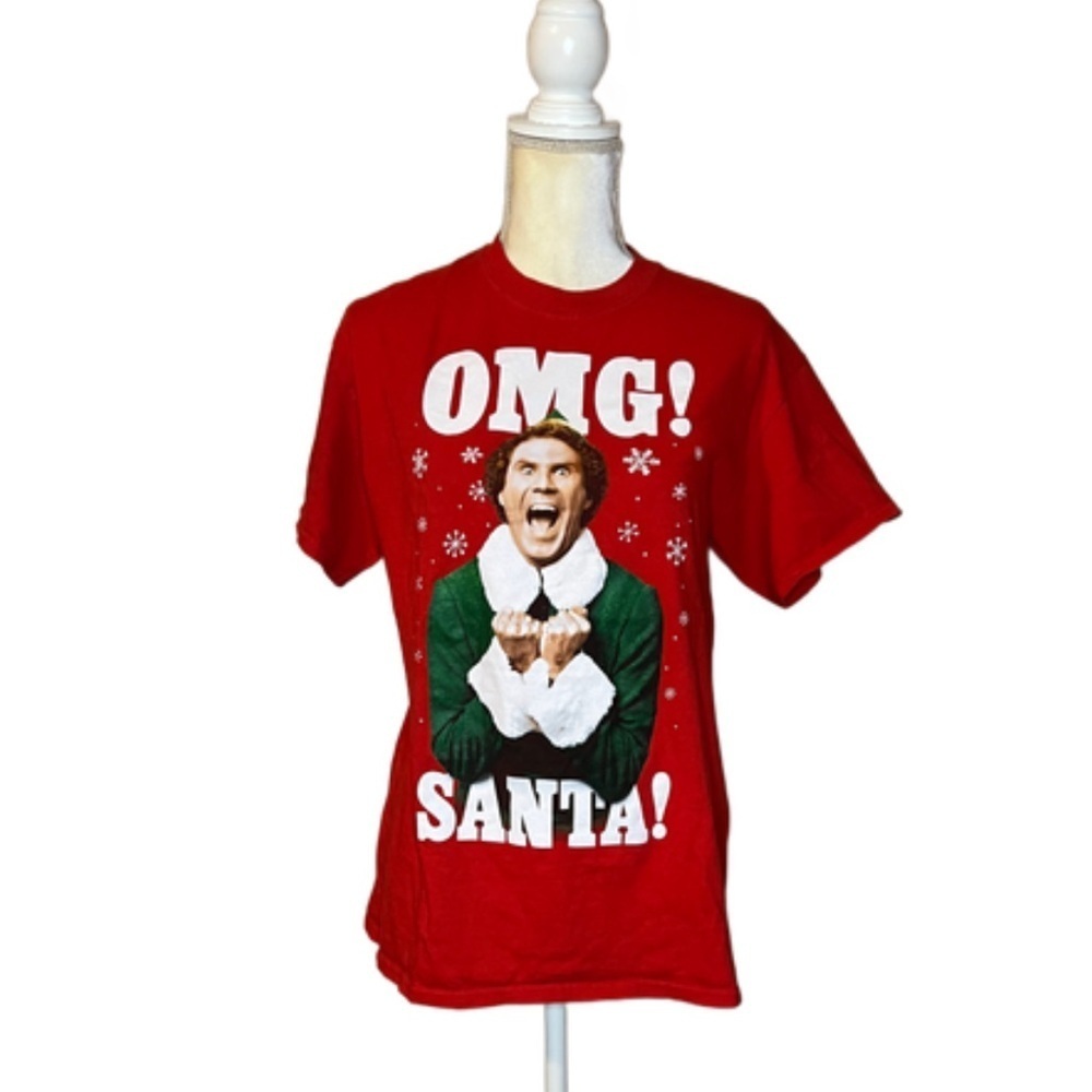⭐️ 3 For $15 Elf Red OMG Santa Graphic T-Shirt